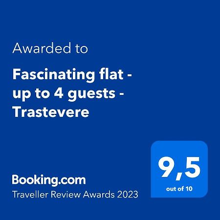 Fascinating Flat - Up To 4 Guests - Trastevere Rome Exterior photo